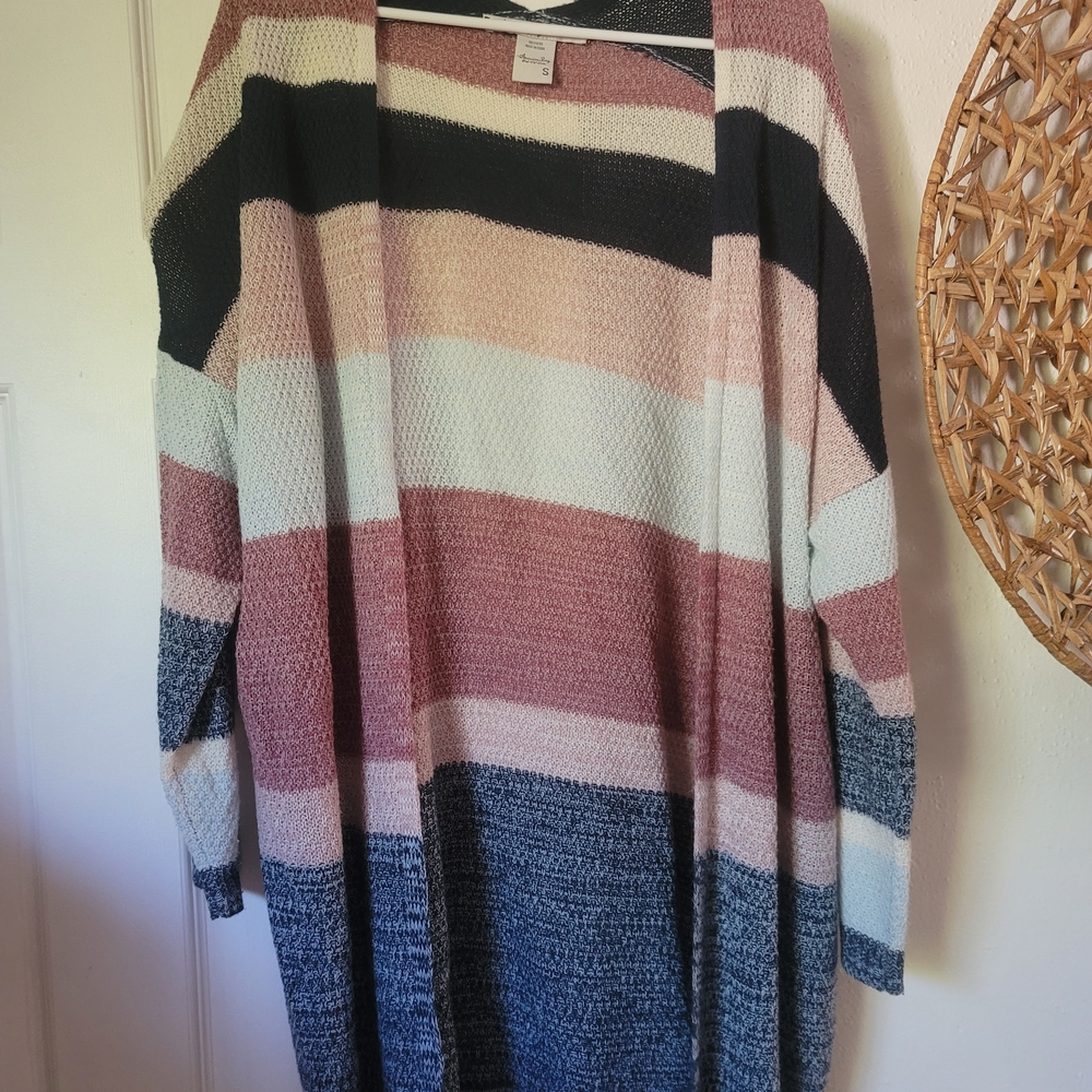 Striped Multicolor Women's Cardigan